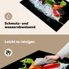 KitchenYeah© Herdabdeckplatte Paprika - Schwarz - Gemüse - Produktbild-Vorschau 4