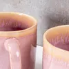 4er Set Steingut Becher 350ml Tasse Rosa Kaffeetassen Produktbild-Vorschau 5