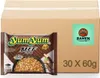 A box of Yum Yum instant noodles with a single packet in the foreground. Voir les images du produit
