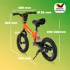 RENNMEISTER® Draisienne pour enfants Orange Guidon selle Voir les images du produit 2