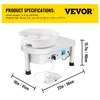 VEVOR Ceramic Wheel Machine 280W Electric Pottery 25cm Podgląd zdjęcia produktu 7