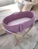 Handgemachter Boho-Baumwoll-Moseskorb mit Matratze - Produktbild-Vorschau 4