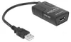 DeLOCK 62588, 0,15 m, USB A, USB A, Černá Náhled obrázku produktu 2