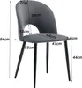A diagram of a chair with dimensions indicated by text and lines. Produktbild-Vorschau