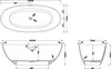 Mai & Mai Freistehende Badewanne Weiß matt 165x75x55 cm Produktbild-Vorschau 6