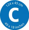A blue circular graphic with white text and a large white letter 'C' in the center. Produktbild-Vorschau