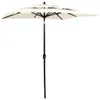 vidaXL Parasol avec mât en aluminium 3 couches couleur Voir les images du produit 6