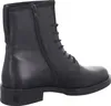 A black leather boot shown from the side. Produktbild-Vorschau