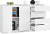 AKORD Furniture Factory KOMK013BIA, Weiß, 4 Schublade(n), Produktbild-Vorschau 2