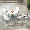 COSTWAY 4er Set Gartenstühle, Hochlehner Klappstühle mit Produktbild-Vorschau 2