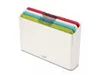 A set of four cutting boards in a white storage container. Podgląd zdjęcia produktu