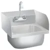 vidaXL Gastro-Handwaschbecken mit Wasserhahn Edelstahl Produktbild-Vorschau 5
