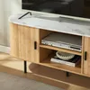 Meuble TV « Tvedestrand » avec 2 portes 140 x 40 x 55 cm Voir les images du produit 9