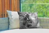 MuchoWow® Outdoor Kissen - Tiger - Tiere - Schwarz - Weiß - Produktbild-Vorschau 3