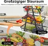 UISEBRT Panier de rangement à 3 niveaux Panier à fruits Voir les images du produit 4
