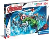 Clementoni - Układanka 104 elementy Marvel Avengers - Podgląd zdjęcia produktu 1
