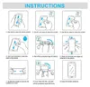 Instructions for applying a screen protector to a phone. Anteprima dell’immagine prodotto