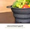 Hoffmann Faltsieb Silikon Edelstahlring 23 cm platzsparend Produktbild-Vorschau 5