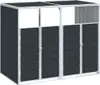 vidaXL Box na odpadky pre 2 tony antracit 144x81x113 cm Náhľad obrázku produktu 4