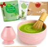 Matcha cajový ceremoniálny set "Pinku" s miskou, metlickou, Náhľad obrázku produktu 1