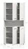 xonox.home Ice Badstandschrank  (B/H/T: 90x185x30 cm) in Produktbild-Vorschau 4