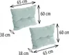 Rückenkissen-Set Tilda, ca. 65x60x38cm Produktbild-Vorschau 2