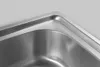 Aqualine Abwäschen - Spültisch 810x460 mm, Edelstahl Produktbild-Vorschau 3