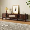 STILVORA TV-kast met rieten lades, TV-dressoir met 2 houten Productafbeelding-voorbeeld 10