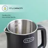 Elektrická kanvica CHiATO heatPLAY Groove, 1,7 L - čierna Náhľad obrázku produktu 6