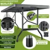 tillvex Table de jardin pliante anthracite 180x75cm | Table Voir les images du produit 4
