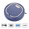 A blue robot vacuum cleaner with gold trim is shown from a top-down perspective, with four smaller inset images displaying accessories. Náhled obrázku produktu