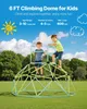 Two children playing on a climbing dome in a park. Produktbild-Vorschau