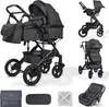 BRONEA® EXQUISE 2.0 Kombi-Kinderwagen 3-in-1 mit MATRATZE & Produktbild-Vorschau 1
