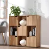 CALICOSY - Meuble 9 cases avec 5 portesReproduction bois Voir les images du produit 2