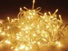 A pile of warm white LED string lights with transparent wire. Produktbild-Vorschau