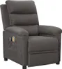 masážne kreslo vidaXL Electric Dark Grey Fabric Náhľad obrázku produktu 1