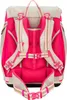 The back of a pink and beige backpack is shown against a white background. Produktbild-Vorschau