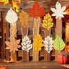36 Stück Herbst Holzahornblätter Bastelset - 6 Motive DIY Produktbild-Vorschau 4