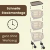 Küchenwagen mit Rollen Rollwagen mit Schubladen Rollwagen Produktbild-Vorschau 4