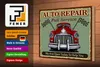 Holzschild Retro 30x20cm Auto repair full Service Produktbild-Vorschau 3