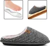 Męskie kapcie Memory Foam Bawełna Ciepłe Szare 47 EU Guma Podgląd zdjęcia produktu 3