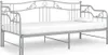 vidaXL Ausziehsofa Bettgestell Grau Metall 90x200 cm Produktbild-Vorschau 7