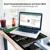 Excel Shortcuts Mauspad 60 cm – Rutschfestes Produktbild-Vorschau 2
