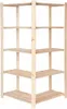 STOLMAK Drevený rohový regál 83x170x38 cm borovica, 5 Náhľad obrázku produktu 5