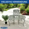 DanDiBo Tree Bench Round Metal Weatherproof Grey 96590 Podgląd zdjęcia produktu 7