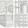 vidaXL 4-Panel Hundelaufstall 60 x 60 x 38 cm Kunststoff Produktbild-Vorschau 7