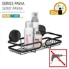 Tablette murale Static-Loc® Plus Pavia noire Voir les images du produit 2