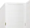 A close-up view of three white wooden panels of a room divider, joined by hinges. Anteprima dell’immagine prodotto