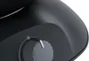 A close-up view of a black control knob on a black appliance. Podgląd zdjęcia produktu