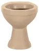 Stand-WC Tiefspüler ohne Spülrand beige matt ohne WC-Sitz Produktbild-Vorschau 4